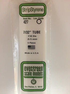 [ EG427 ] Evergreen styrene Buis 5,5x610 mm (6p.)