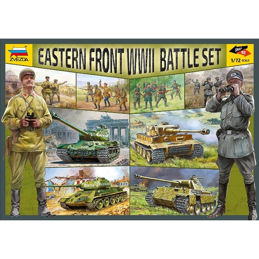 [ ZVE5203 ] Zvezda Eastern Front WWII Battle Set 1/72