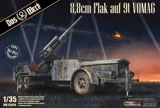 [ DW35024 ] Das Werk  German WW2 AA Vehicle 8.8cm Flak 1/35