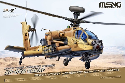 [ MENGQS-005 ] Meng AH-64 D Saraf - Heavy Attack Helicopter (Israeli Air Force) 1/35