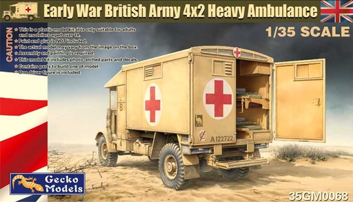 [ 35GM0068 ] Gecko Models Early War British Army 4x2 Heavy Ambulance 1/35