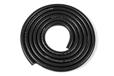 [ GF-1341-031 ] Siliconen-kabel - Powerflex PRO+ - Zwart - 12AWG - 1731/0.05 Strengen - OD 4.5mm - 1m 