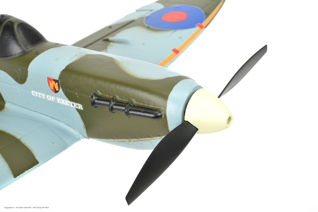 [ EZ-026 ] EZ-Wings - Mini Spitfire MK II - RTF - 450mm - 1+1 Li-Po Battery - USB Charger