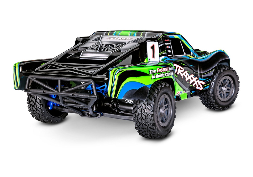 [ TRX-67164-4BLUE ] Traxxas Rustler 4X4 BL-2s Brushless: 1/10-scale 4WD Stadium Truck TQ 2.4GHz - Blue - trx67164-4blue