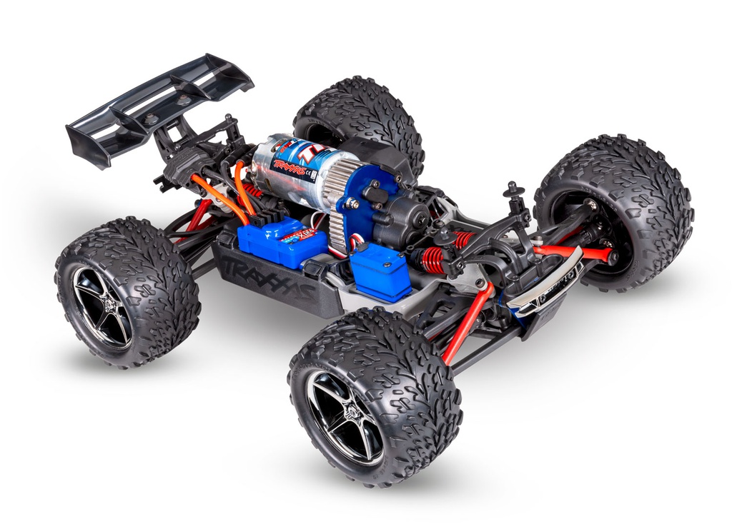 [ TRX-71054-8RED ] Traxxas E-revo 1/16 4x4 USB, Red-Blue