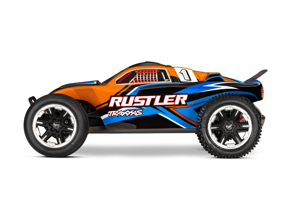 [ TRX-37254-8GRN ] Traxxas Rustler 2wd Brushed HD incl battery &amp; USB-C charger - Green- TRX37254-8GRN