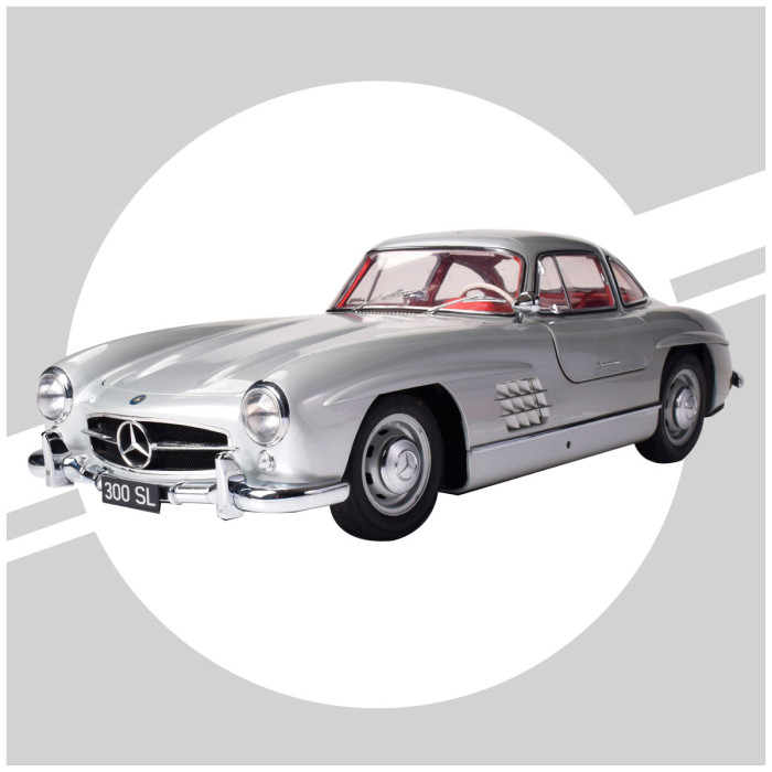 [ IXO-006 ] Ixo collections 1/8 mercedes-benz 300 SL (silver)