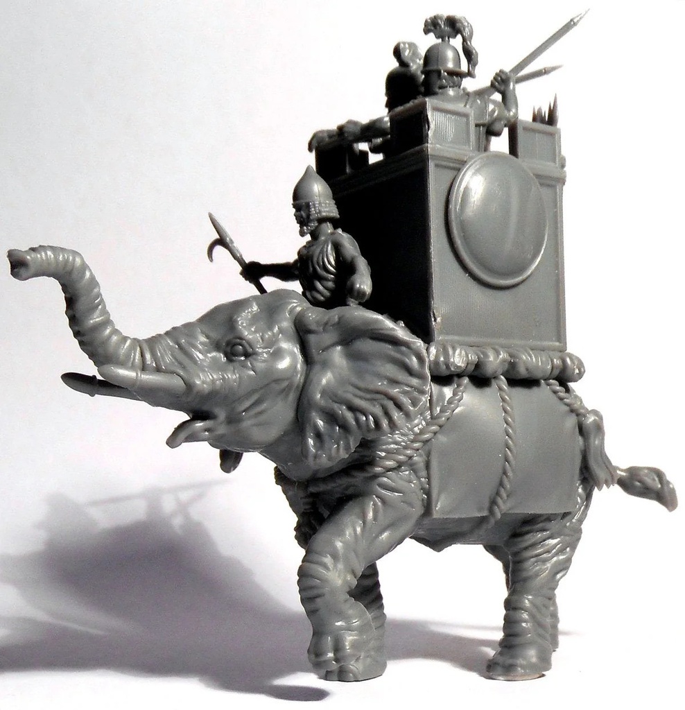 [ VICTRIXVXA029 ] African War  Elephant  (carthaginian numidian roman and ptolemaic crew options)