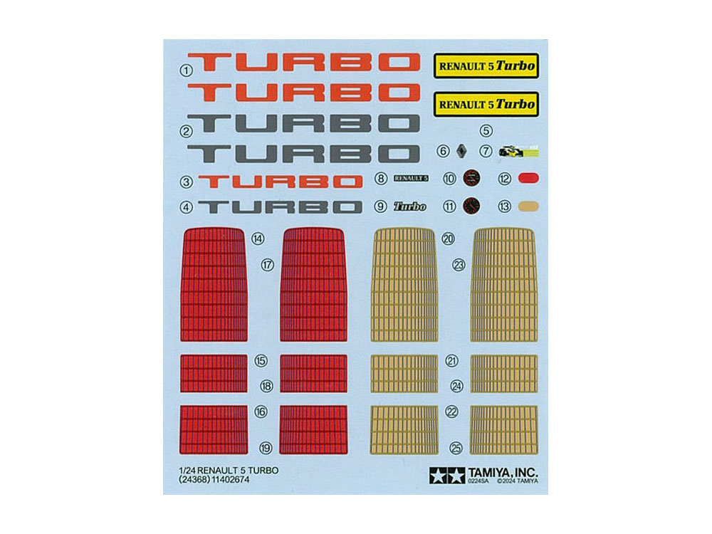 [ T24368 ] Tamiya Renault 5 Turbo 1/24