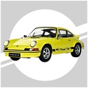 [ IXO-017 ] Ixo collections 1/8 Porsche 911 Carrera RS 2.7 Yellow - PRE-ORDER