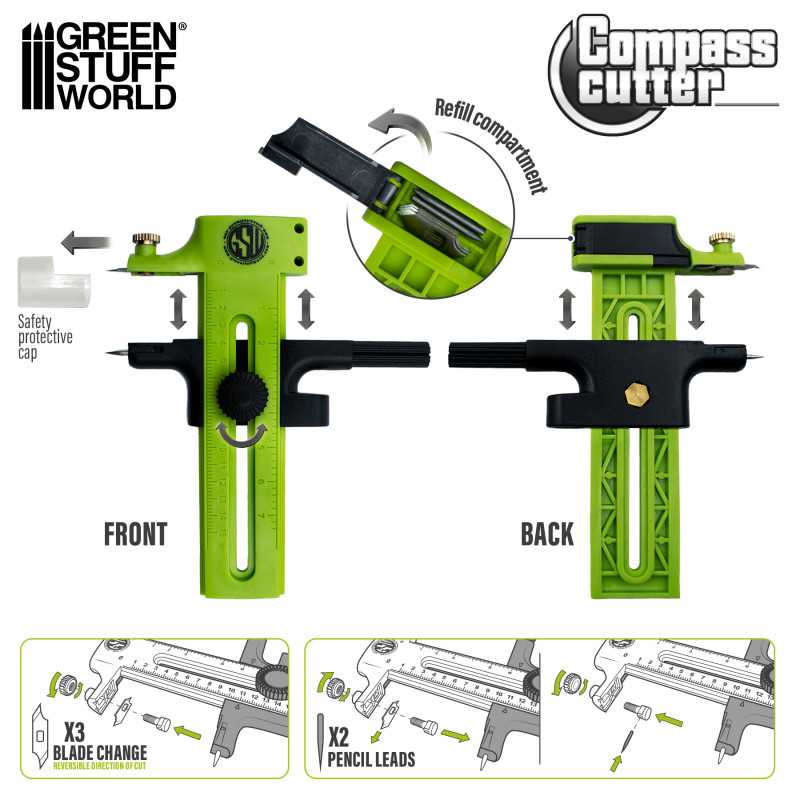 [ GSW4899 ] Green stuff world Compass circle cutter