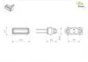 [ THICON-50278 ] Zijmarkeringslichten met LED (4st)