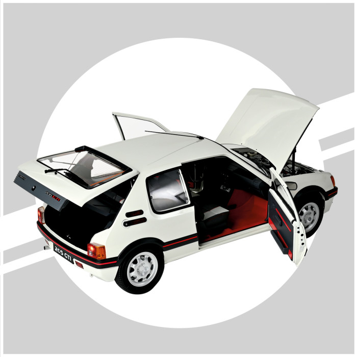 [ IXO-019 ] IXO collections Full Kit Peugeot 205 GTi White