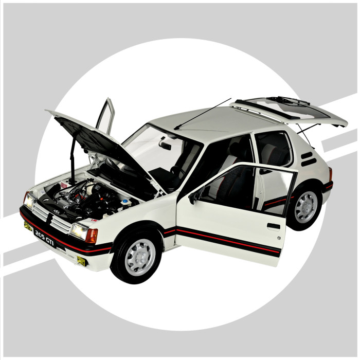 [ IXO-019 ] IXO collections Full Kit Peugeot 205 GTi White