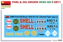 [ MINIART24009 ] Miniart Fuel &amp; Oil Drums 1930-50's Set 1 1/24