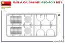 [ MINIART24009 ] Miniart Fuel &amp; Oil Drums 1930-50's Set 1 1/24