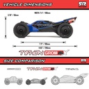 [ ARA2306ST1 ] TYPHON GROM 4x4 223S BLX BRUSHLESS SMALL SCALE BUGGY RTR With DSC, Battery &amp; Charger, Red