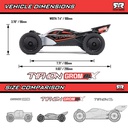 [ ARA2306T1 ] TYPHON GROM 4x4 223S BLX BRUSHLESS SMALL SCALE BUGGY RTR With DSC, Silver