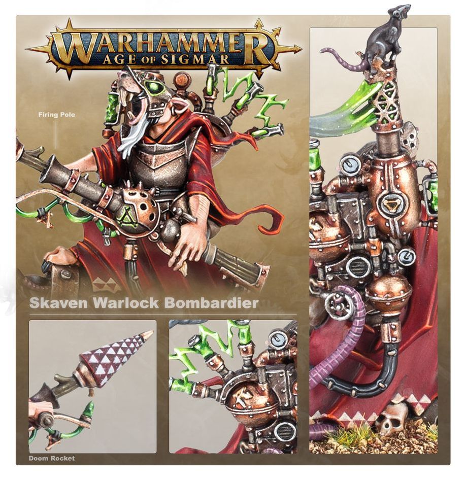 [ GW90-25 ] SKAVEN: WARLOCK BOMBARDIER