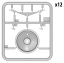 [ MINIART35607 ] Miniart Railroad Wheels 1/35