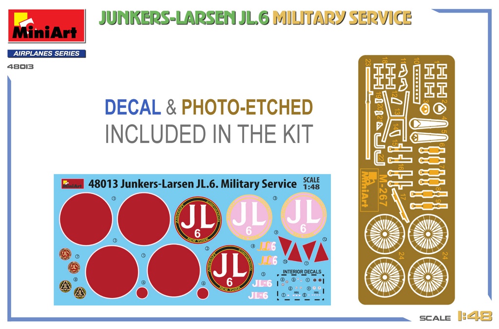 [ MINIART48013 ] Miniart Junkers-Larsen JL.6 Military Service 1/48