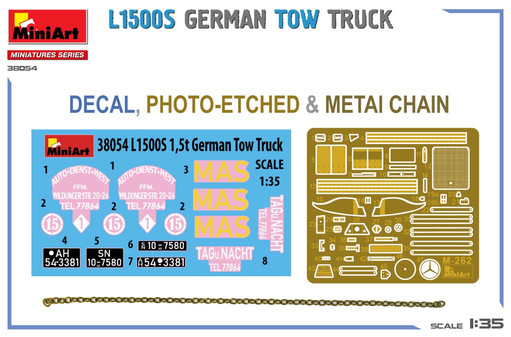 [ MINIART38054 ] Miniart L1500S German Tow Truck 1/35