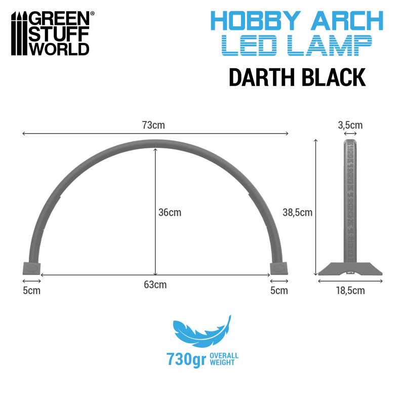 [ GSW11060 ] Green Stuff World Hobby Arch LED Lamp - Darth Black