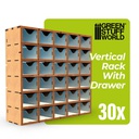 [ GSW12808 ] Green Stuff World Modular Set Vertical Rack With Drawers