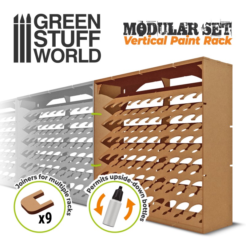 [ GSW10559 ] Green stuff world MDF paint organizer vertical (17ml)