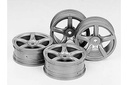 [ T51072 ] Tamiya Arch 5Spoke wheels silver grey 24mm/±0 4st