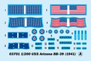 [ TRU03701 ] TRUMPETER USS BB39 Arizona     1/200 