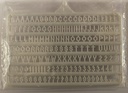 [ SL-1103 ] Slater's Plastikard Letters-cijfers 3 mm white