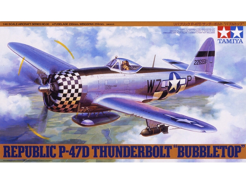 [ T61090 ] Tamiya P-47D Thunderbolt Bubbletop 1/48