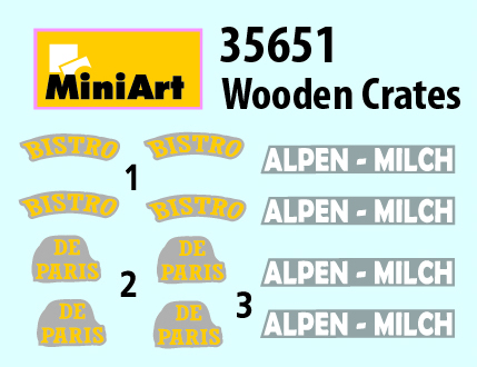 [ MINIART35651 ] Miniart Wooden Crates 1/35