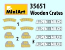 [ MINIART35651 ] Miniart Wooden Crates 1/35