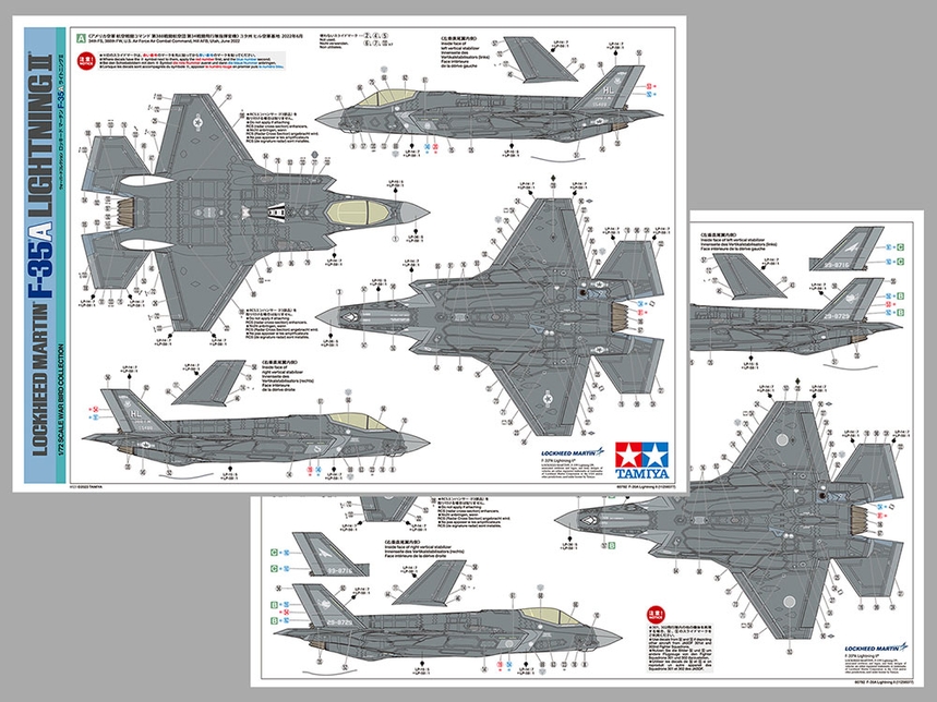 [ T60792 ] Tamiya F-35A Lightning II Lockheed Martin 1/72