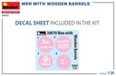 [ MINIART38070 ] Miniart Men With Wooden Barrels 1/35