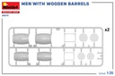 [ MINIART38070 ] Miniart Men With Wooden Barrels 1/35