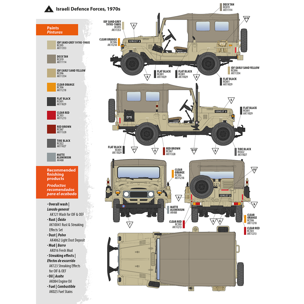 [ AK35004 ] AK-interactive FJ43 SUV WITH SOFT TOP IDF &amp; LAF 1/35