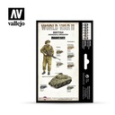 [ VAL70204 ] Vallejo british armour &amp; infantry paint set WWII (6x17ml)
