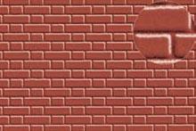 [ PL0410 ] Slaters Red Brick 7mm Plastic Styrene Sheet 1/50