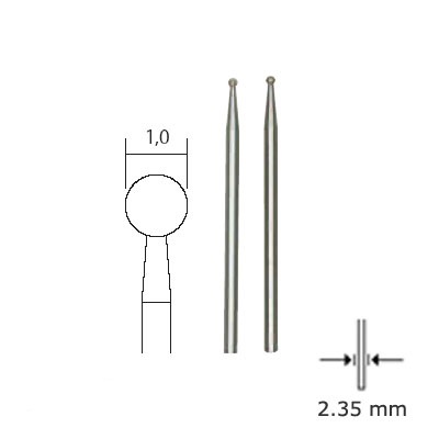 [ PX28212 ] Proxxon Diamant slijpstiften kogel Ø 1,0 mm. 2 st.