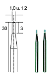 [ PX28320 ] Proxxon HM freesboren 2 st. (1,0 + 1,2 mm.)  NML