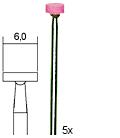 [ PX28776 ] Proxxon Edelkorund slijpstiftenset, Schijfvorm, 5-dlg.