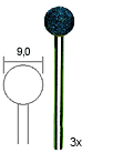 [ PX28782 ] Proxxon Edelkorund-slijpstenen, Kogel, 3 st.