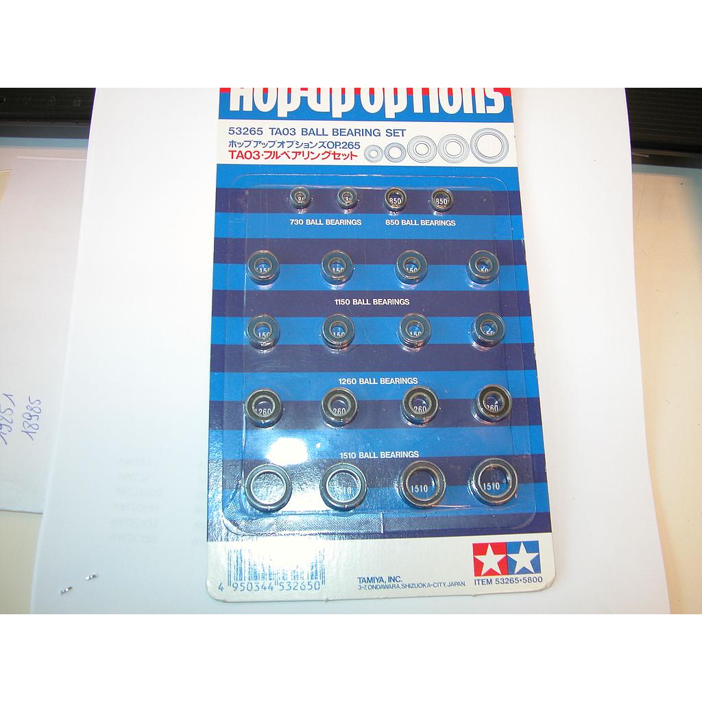 [ T53265 ] Tamiya TA03F Ballbearing Set (20)