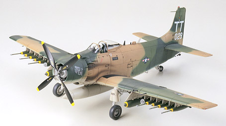 [ T61073 ] Tamiya A-1J Skyraider U. S. Air Force 1/48