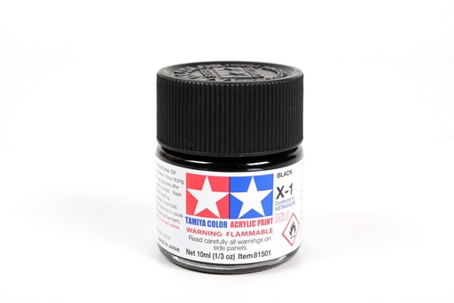 [ T81501 ] Tamiya Acrylic Mini X-1 Black 10ml