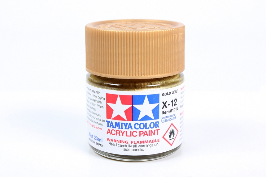 [ T81512 ] Tamiya Acrylic Mini X-12 Gold Leaf