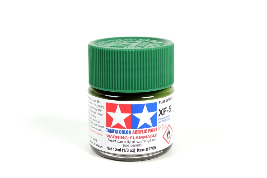 [ T81705 ] Tamiya Acrylic Mini XF-5 Flat Green 10ml